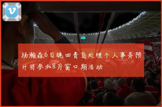 杨瀚森6日晚回青岛处理个人事务预计将参加8月窗口期活动